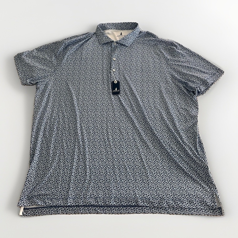 NWT 2XL Johnnie O Four Leaf Featherweight Polo MSRP $110